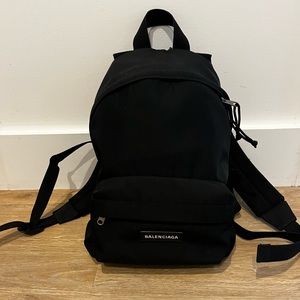 Black Balenciaga Mode Backpack